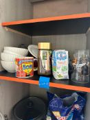 Contents of Shelf Drinking Glasses, Mug, Bowls etc. #248