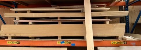 VERY LARGE QUANTITY OF MDF SHEETS AS PICTURED ON SELF 303