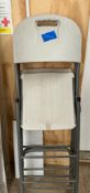 2 X HIGH STOOLS FOLDABLE HEAVY DUTY (SEE ALSO LOT 195 FOR 4 MORE !)