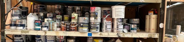 LARGE QUANTITY OF PAINTS TO SHELF 277 AS PICTURED