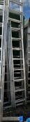 8 STEP TRIPLE EXTENDING LADDER WITH STABILIZER BARS Ladder #343