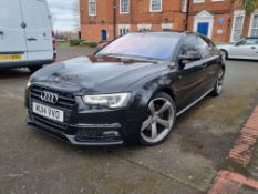 2014 AUDI A5 S LINE BLACK EDITON TDI CVT BLACK SPORTBACK COUPE *NO VAT*