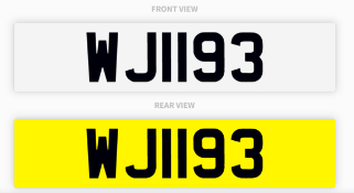 PRIVATE REGISTRATION "WJ1193" NO VAT