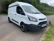 2014/64 REG FORD TRANSIT CUSTOM 310 ECO-TECH 2.2 DIESEL MANAUL PANEL VAN, SHOWING 0 FORMER KEEPERS