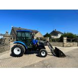 2006/55 NEW HOLLAND TC40D 40HP 4WD COMPACT TRACTOR WITH FRONT LOADER, BALE SPIKE *PLUS VAT*
