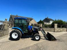 2006/55 NEW HOLLAND TC40D 40HP 4WD COMPACT TRACTOR WITH FRONT LOADER, BALE SPIKE *PLUS VAT*