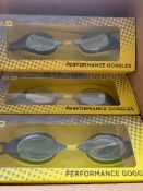 Box of 36 Green Swimming Goggles RRP £12.99 each *NO VAT*