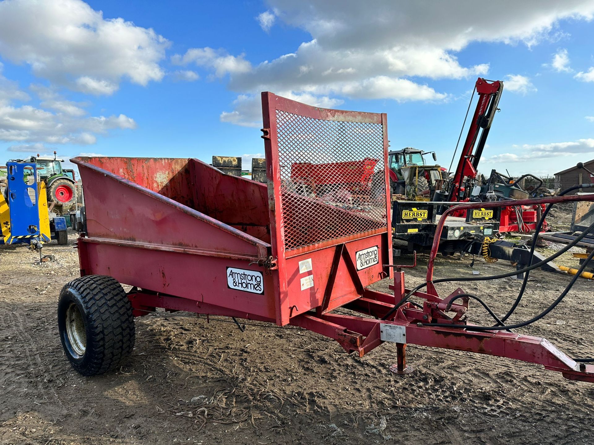 Armstrong & Holmes High Tip Single Axle Tipping Trailer *PLUS VAT* - Image 4 of 13