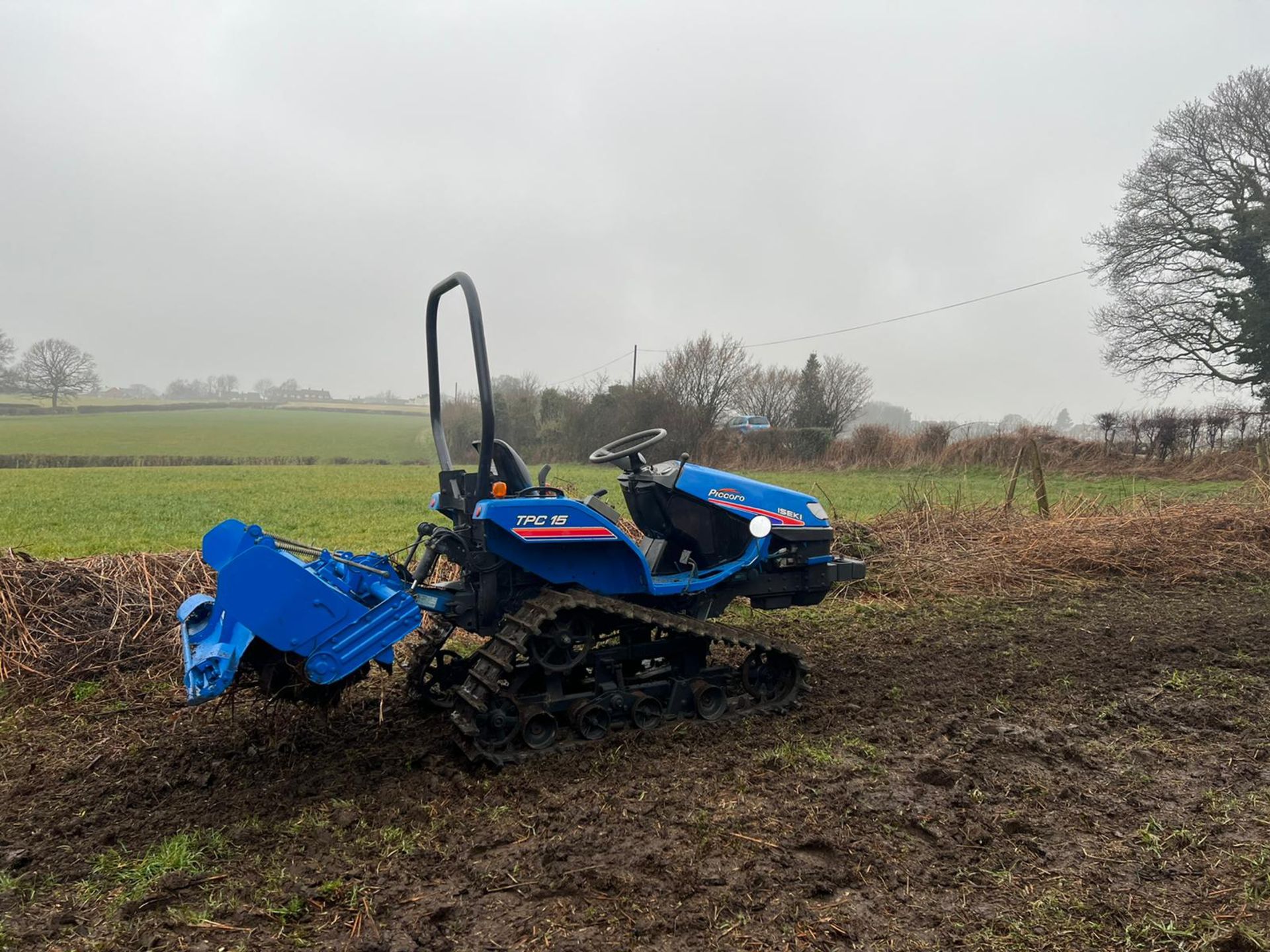 ISEKI PICCORO TPC 15 TRACTOR WITH ROTAVATOR, ONLY 574 HOURS *PLUS VAT* - Image 5 of 11