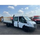 2011 FORD TRANSIT 100 T350L D/C RWD WHITE CHASSIS CAB *NO VAT*