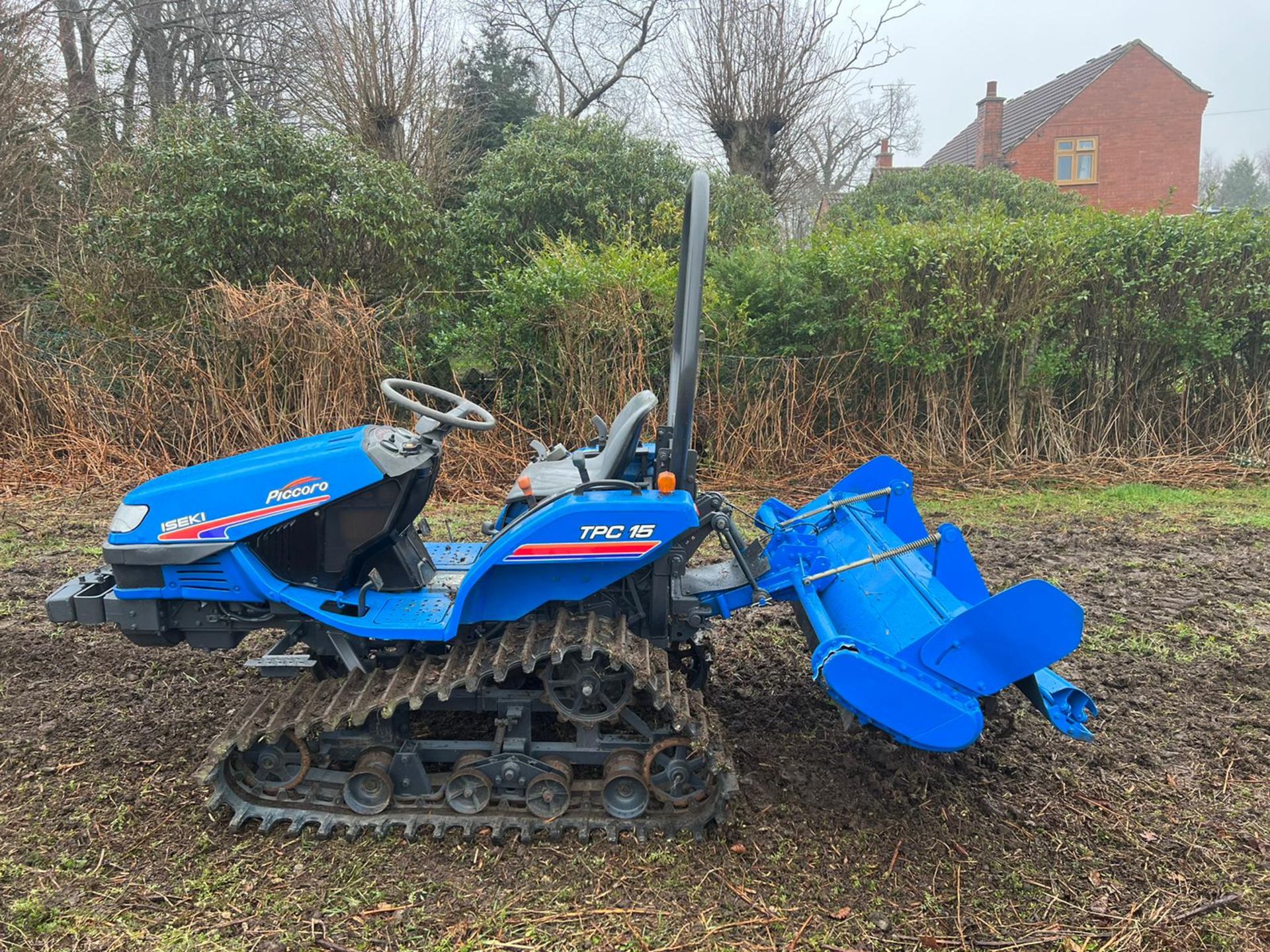 ISEKI PICCORO TPC 15 TRACTOR WITH ROTAVATOR, ONLY 574 HOURS *PLUS VAT* - Image 4 of 11