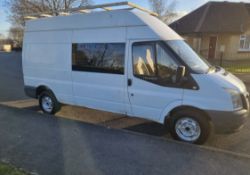 2008 FORD TRANSIT 100 T350L RWD WHITE PANEL VAN - PARTIAL CAMPER CONVERSION *NO VAT*