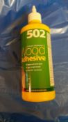 12x 1 I BOTTLES OF EVERBUILD WOOD ADHESIVE, INSIDE AND OUTSIDE WATER PROOF *NO VAT*