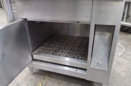 Stainless Steel Twin Pot Bain Marie With Hot Cupboard 240Volt *NO VAT*
