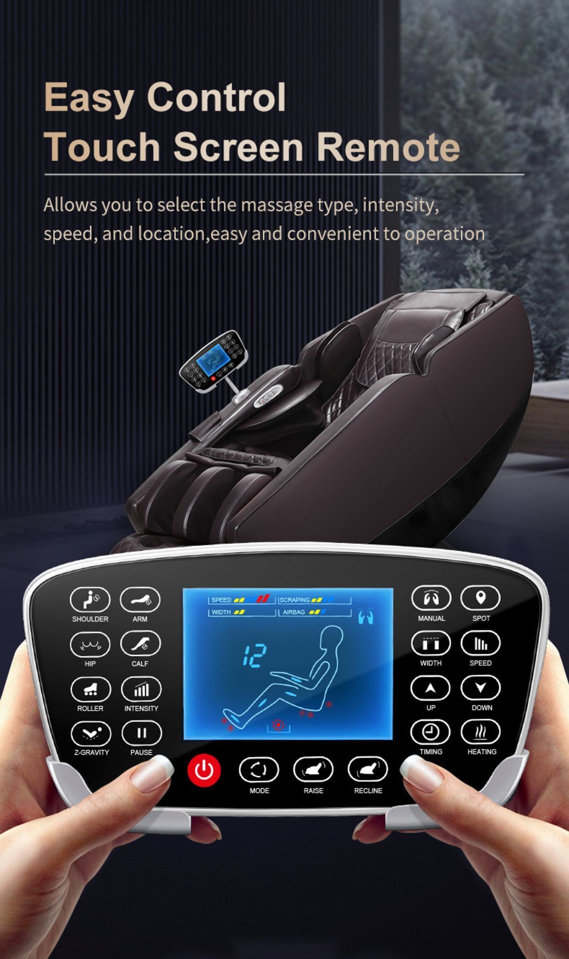 ACM - Brand New in Box Iris Full Body SL Track 4D Luxury Shiatsu Zero Gravity Massage Chair *NO VAT* - Image 5 of 10