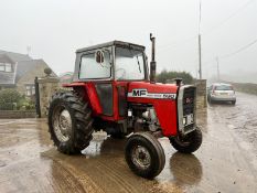 MASSEY FERGUSON 590 75hp TRACTOR, RUNS AND DRIVES, ROAD REGISTERED, CABBED, 2 SPOOLS