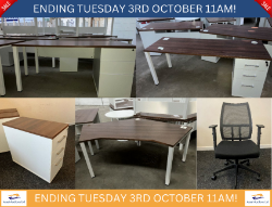 OFFICE CLEARANCE AUCTION 30+ LOTS TO BE SOLD NO RESERVE! ENDING TUESDAY 3rd OCTOBER 2023 FROM 11AM!