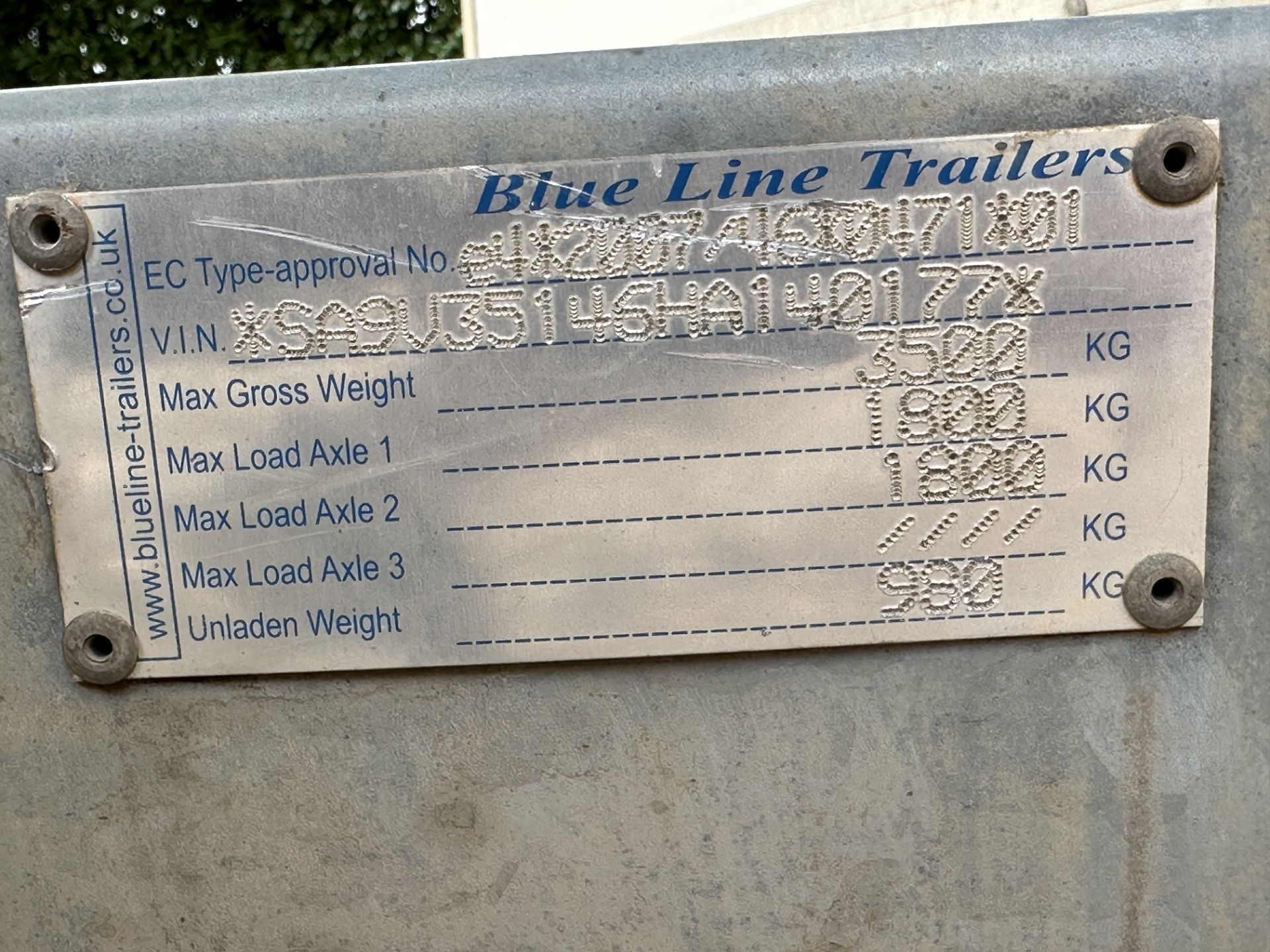 BIGGEST BLUE LINE BOX TRAILER 14FT X 6 FT 3500KG RAMP DOOR - Image 11 of 12