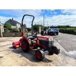 KUBOTA B1610 4WD COMPACT TRACTOR WITH NEW/UNUSED WINTON 1.25 METRE FLAIL MOWER *PLUS VAT*