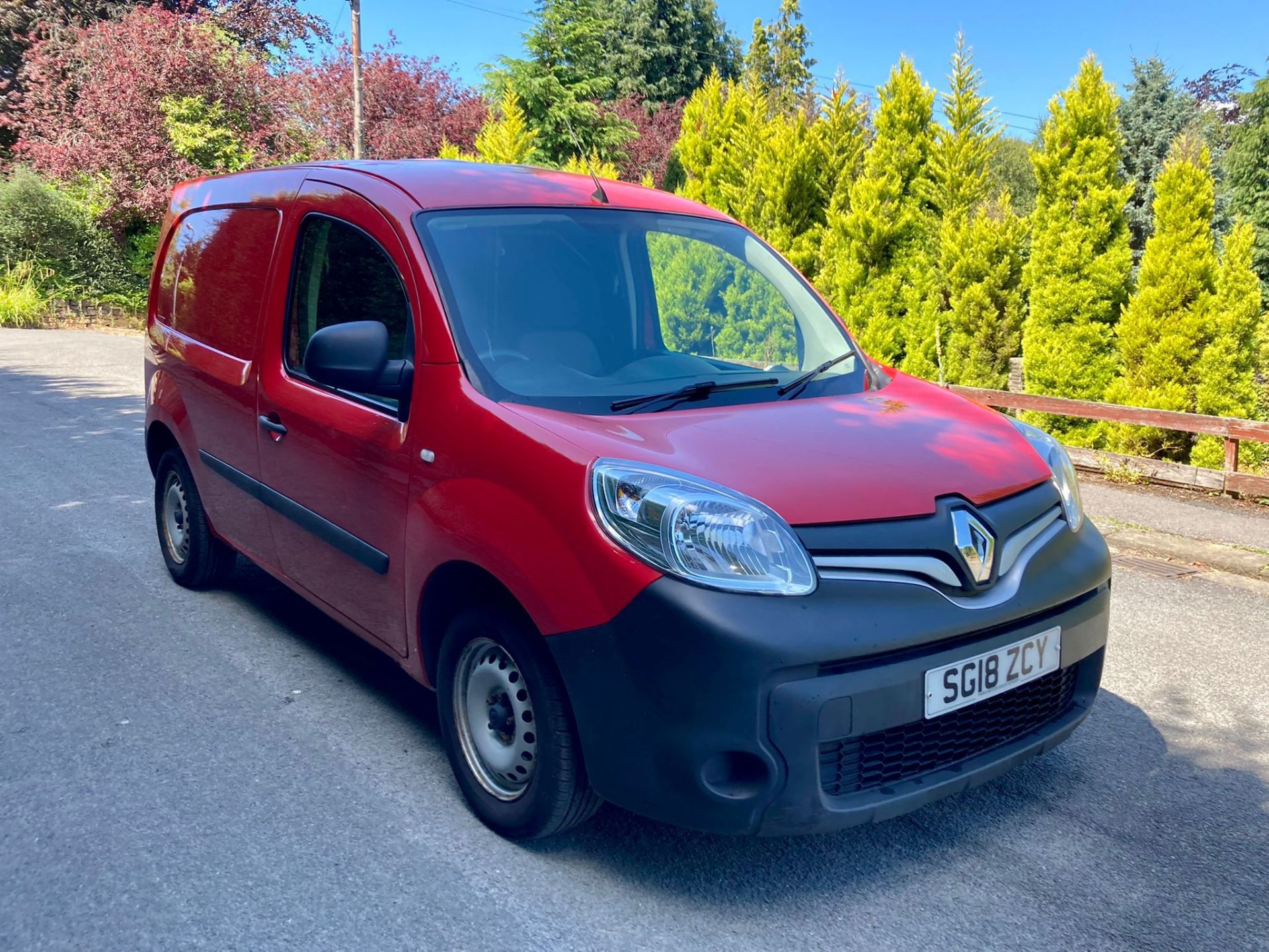 2018/18 REG RENAULT KANGOO ML19 BUSINESS ENERGY DCI RED PANEL VAN, SHOWING 1 FORMER KEEPER *NO VAT*