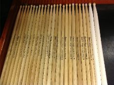 Approx 50 pairs of assorted, loose American Hickory drumsticks