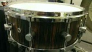 Maple shell snare drum, ex display with signs of wear and slight damage