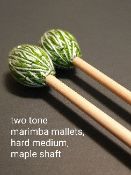4 pairs professional timpani mallets, medium hard flannel head, bamboo shaft with silicone grips