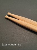 12 pairs "Jazz" small wooden tipped AmericanHickory drumsticks