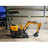 UNUSED ATTACK AT10 1 TON DIESEL MINI DIGGER, RUNS DRIVES AND DIGS, CANOPY *PLUS VAT*