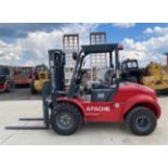 NEW/UNUSED 2023 APACHE CPC35 3.5 TON DIESEL ROUGH TERRAIN FORKLIFT *PLUS VAT*