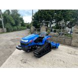 ISEKI PICCORO TPC15 CRAWLER TRACKED TRACTOR WITH ISEKI APR14 ROTAVATOR *PLUS VAT*