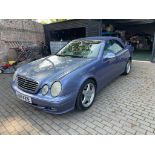 2001 MERCEDES CLK 320 ELEGANCE AUTO BLUE CONVERTIBLE *NO VAT*