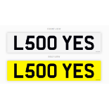 PRIVATE REGISTRATION "L500 YES" *NO VAT*