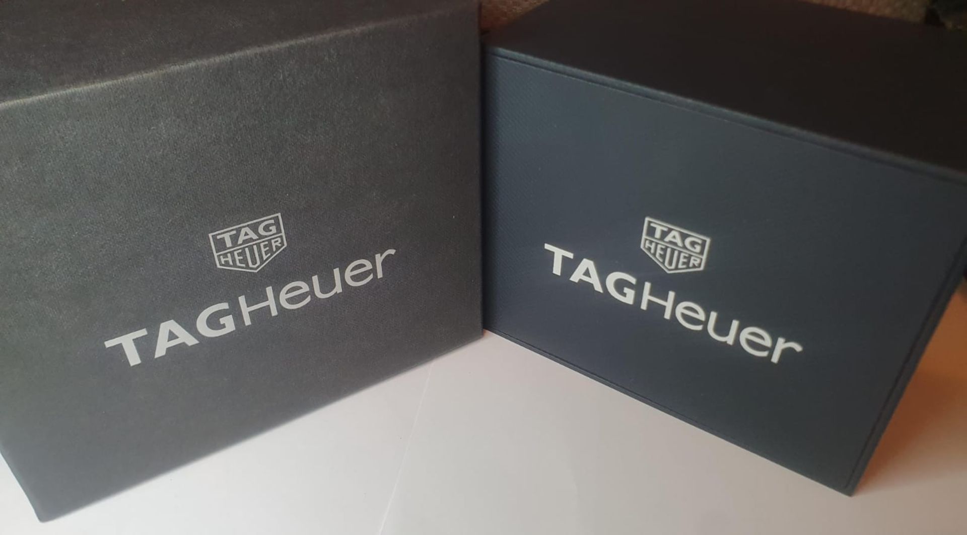 TAG HEUER MONACO MENS BLACK WATCH WITH BOX & GUARANTEE CARD NO VAT - Image 10 of 12