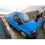 1993 RARE MK4 FORD TRANSIT 150 CUSTOM D LWB BLUE LCV *NO VAT*