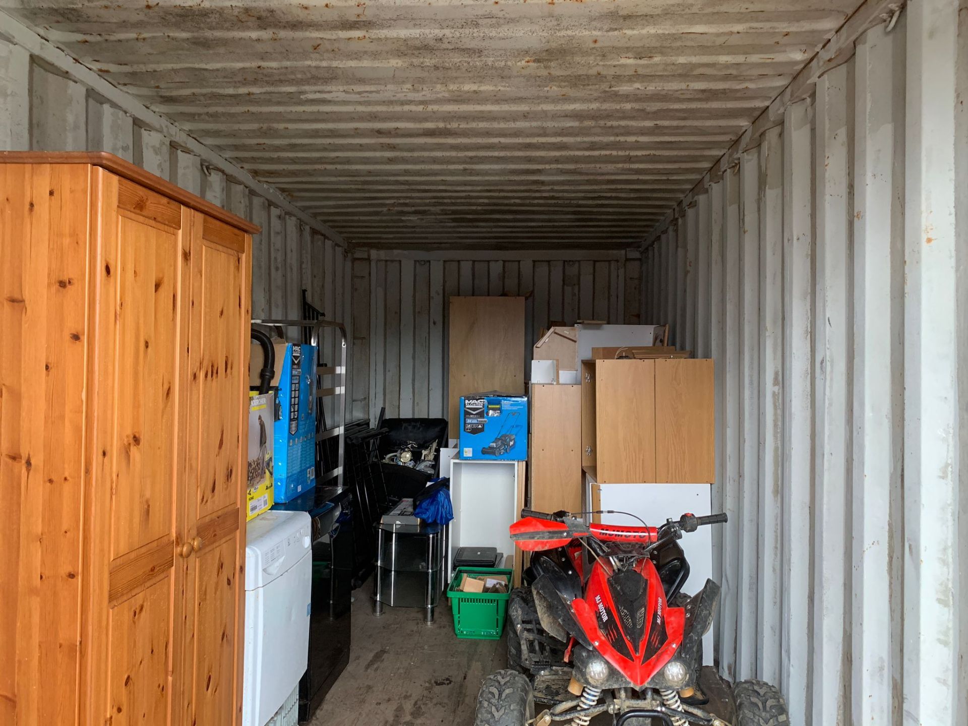 Contents of a 20ft shipping container, including a 125cc Quad Bike *NO VAT* - Image 3 of 12