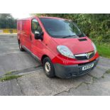 2013 VAUXHALL VIVARO 2900 ECOFLEX CDTI LWB RED PANEL VAN *NO VAT*