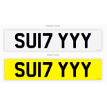 PRIVATE REGISTRATION "SU17 YYY" *NO VAT*