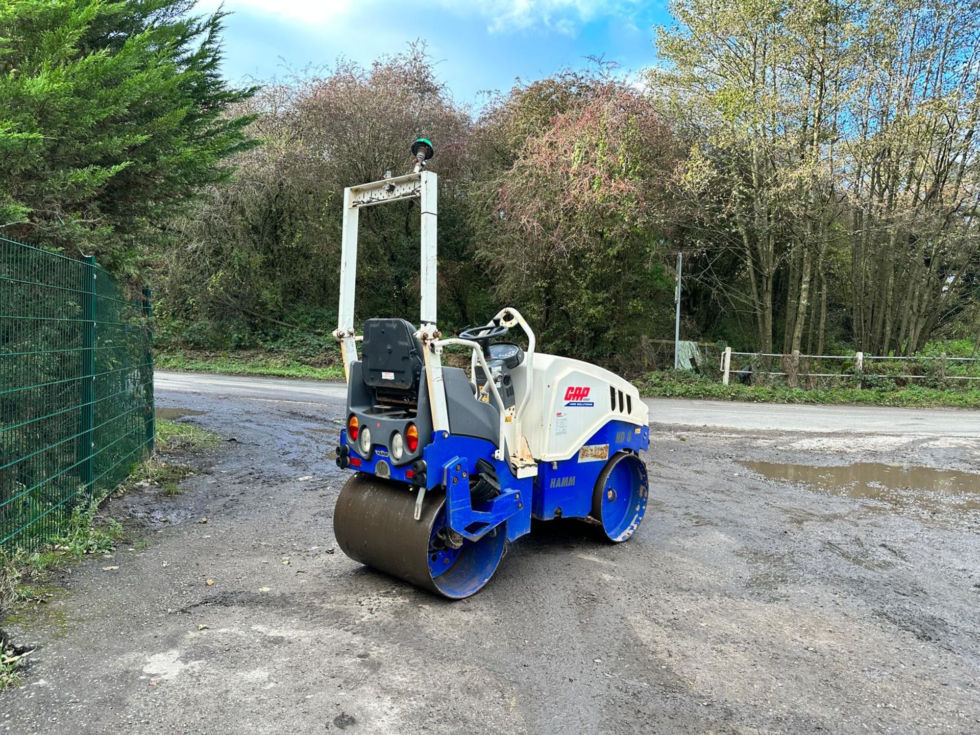 2015 HAMM HD8VV 800MM TWIN DRUM VIBRATING ROLLER *PLUS VAT* - Image 4 of 12