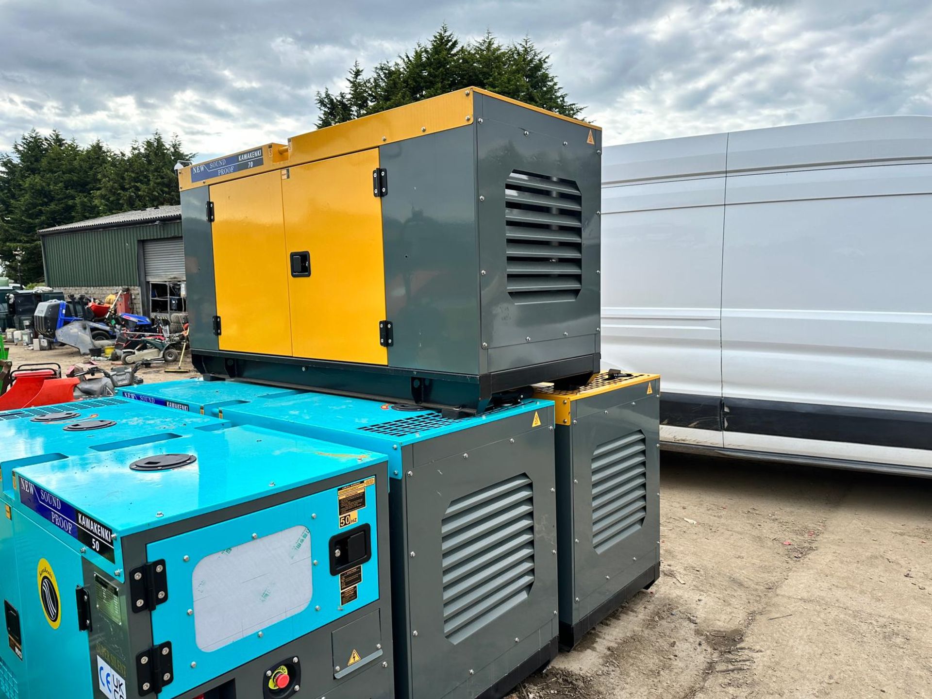 NEW/UNUSED KAWAKENKI 70KVA DIESEL SOUND PROOF GENERATOR *PLUS VAT* - Image 3 of 12