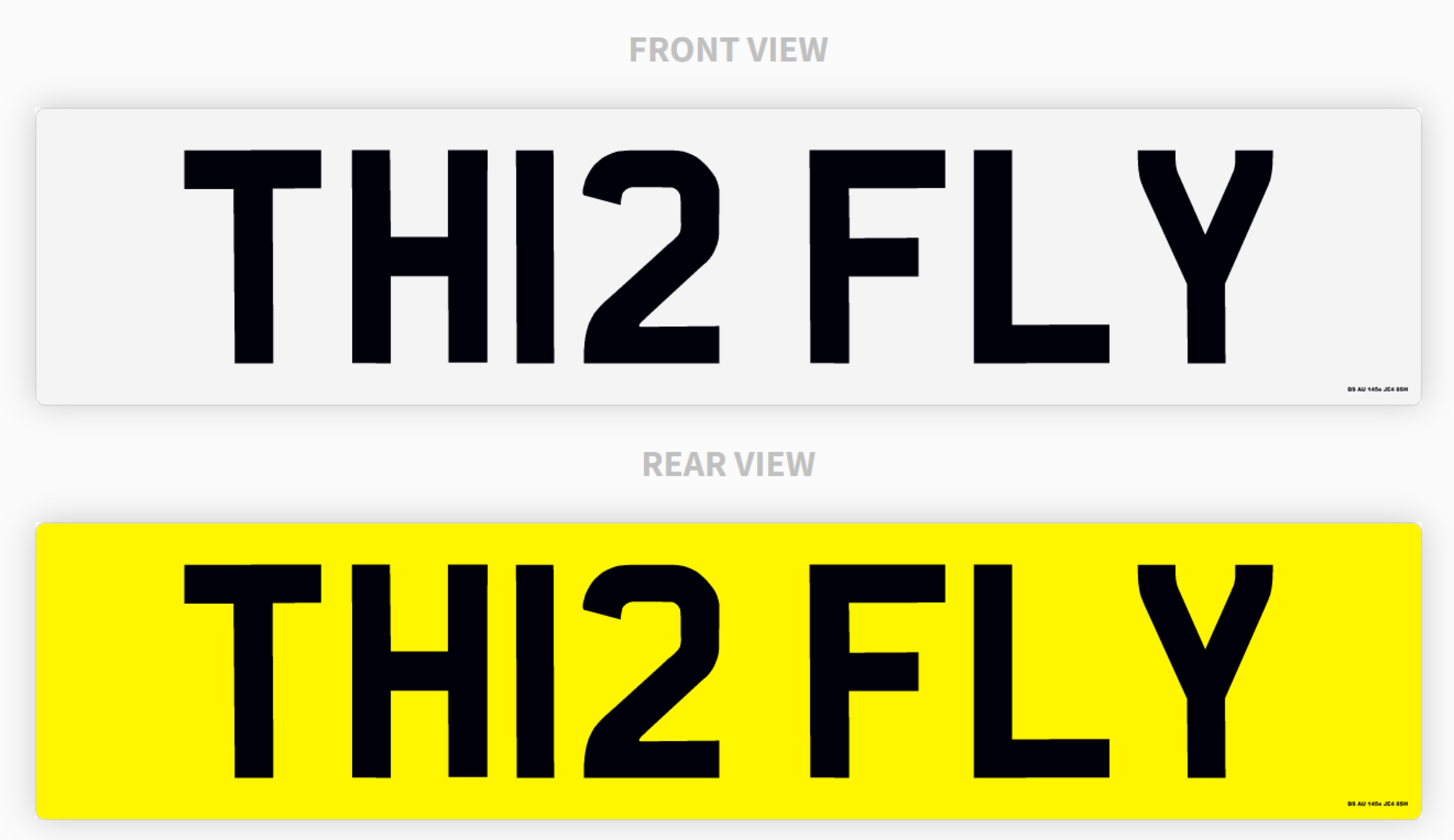 PRIVATE REGISTRATION """"TH12 FLY"""" *NO VAT*