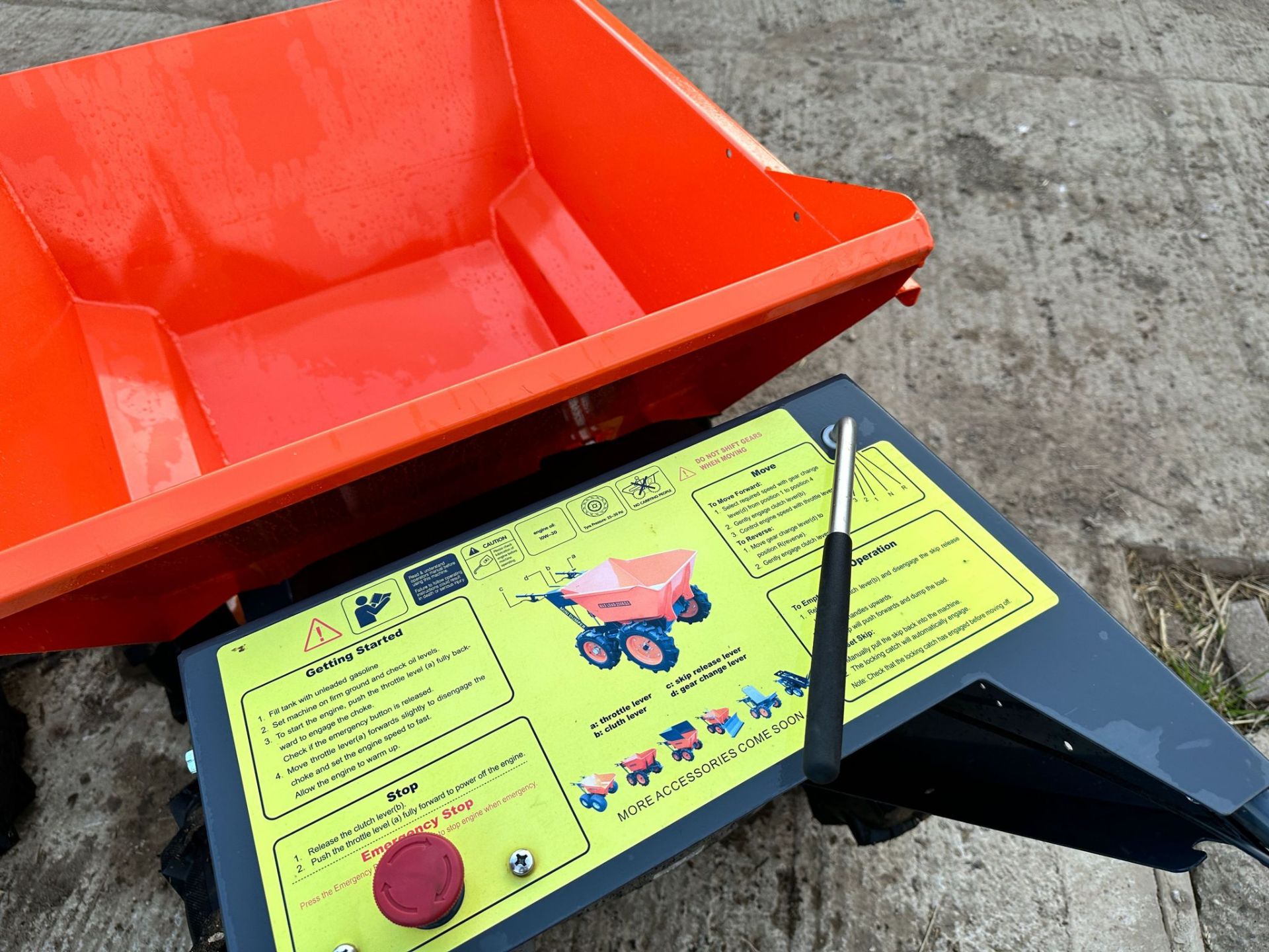 UNUSED KONSTANT 4x4 PEDESTRIAN COMPACT DUMPER *PLUS VAT* - Image 8 of 13