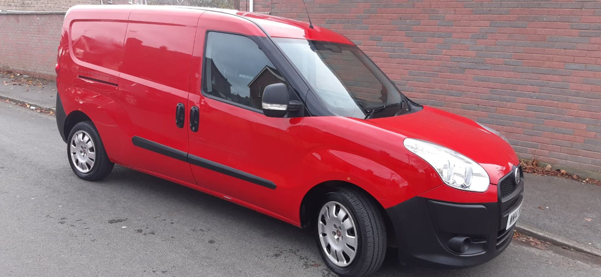 KV - 2014 FIAT DOBLO 16V MULTIJET RED PANEL VAN *NO VAT* DATE OF ...