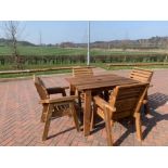 BRAND NEW QUALITY 4 seater handcrafted Garden Furniture set. Table and 4 chairs *NO VAT*