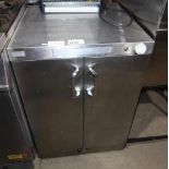 Commercial Stainless Steel 2 Door Heated Cabinet *NO VAT*