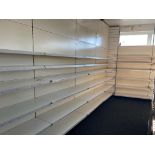 Lot of shop shelves including back mounting and fittings *NO VAT*