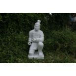 Gorgeous Dinova Kneeling Warrior Statue WH *PLUS VAT*