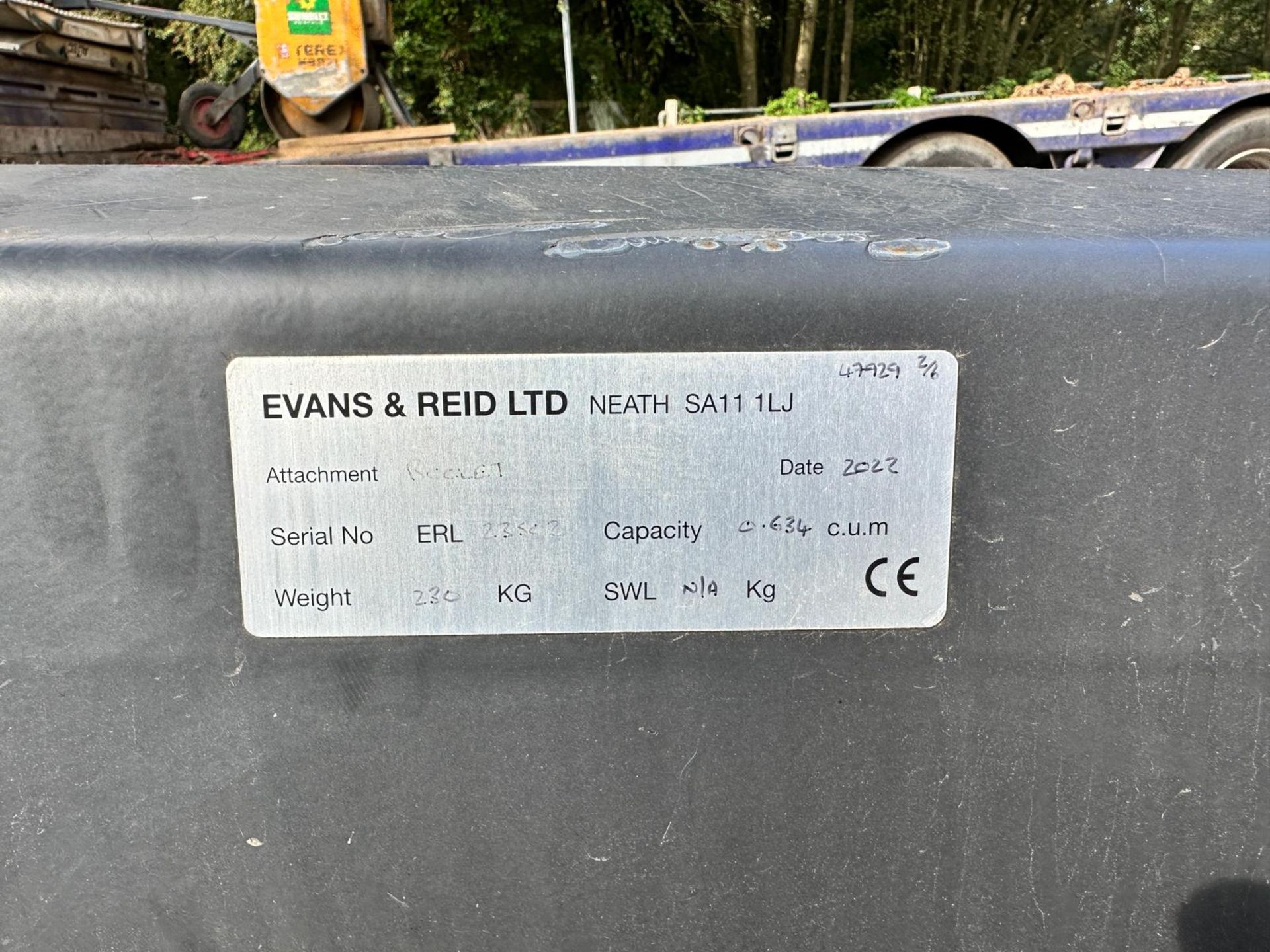 NEW/UNUSED 2022 EVANS & REID 56” BUCKET *PLUS VAT* - Image 4 of 8