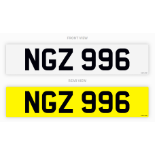 PRIVATE REGISTRATION "NGZ 996" *PLUS VAT*