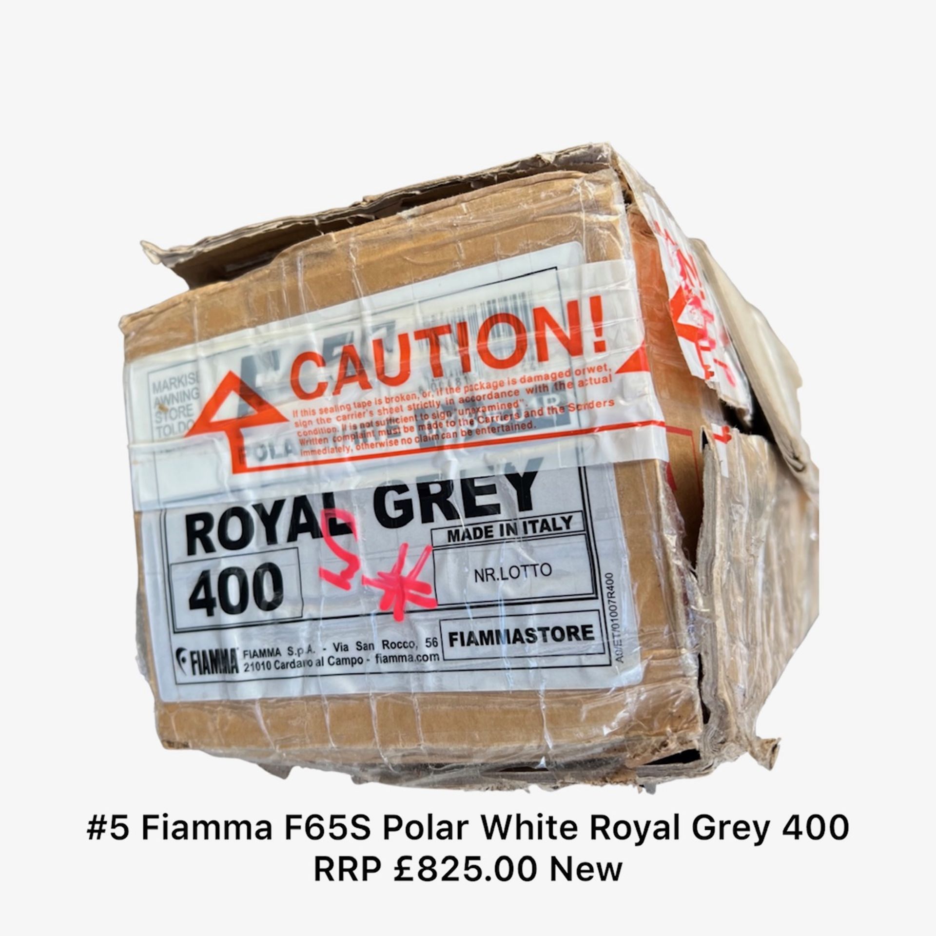 Fiamma F65S Polar White Royal Grey 400 *NO VAT* - Image 3 of 3